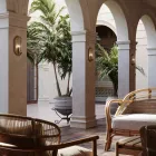 Ručně vyrobená nástěnná lampa ze skla a mosazi 1 nebo 2 světla - vázaná Il Fanale Viadurini