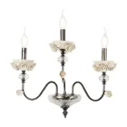 Klasická nástěnná lampa 3 světla z porcelánu a luxusního foukaného skla - Eteria Viadurini