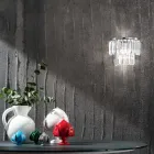 Klasická nášivka ve zlatém nebo stříbrném kovu a křišťálové přívěsky - Jerome Viadurini