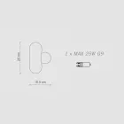 Nástěnné svítidlo s difuzorem z opálového skla Made in Italy - Bumbum Viadurini