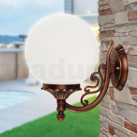 Nášivka s akrylovou koulí a tlakově litou hliníkovou strukturou - Trovanero Viadurini