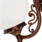 Nášivka s akrylovou koulí a tlakově litou hliníkovou strukturou - Trovanero Viadurini