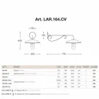 Nášivka s Král Lear skla v mědi, hliníku a mosazi Viadurini