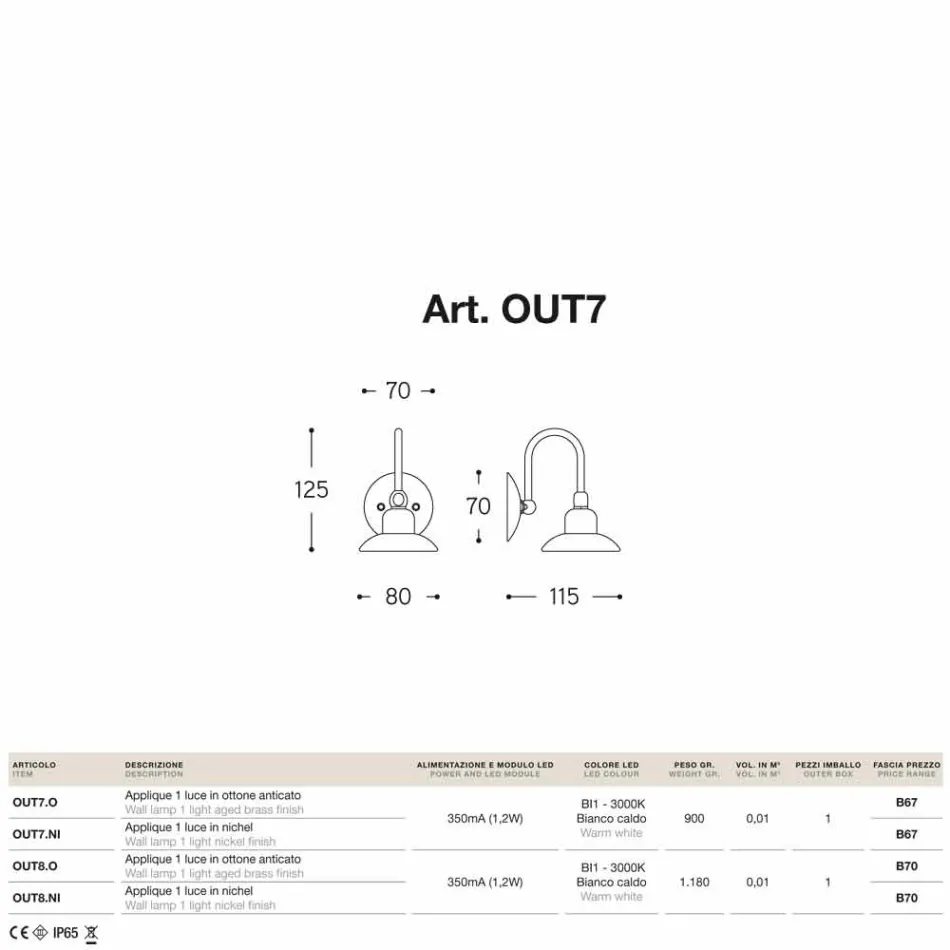 Nášivka outdoor 1 Juliet malé světlo Sprint Viadurini