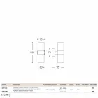 Wall Venkovní dvojitý emisní mosaz Abarth 204 Viadurini