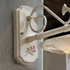 Klasická ručně malovaná hliníková venkovní nástěnná lampa - Janov Viadurini