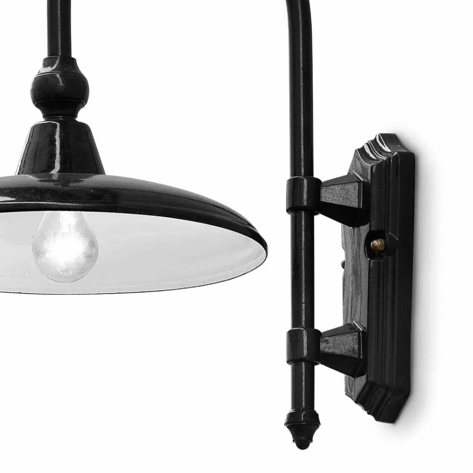 Klasické designové hliníkové venkovní nástěnné svítidlo Made in Italy - Campobasso Viadurini