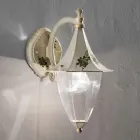 Venkovní nástěnná lampa v ručně malovaném hliníku a dekoraci Edere - Arezzo Viadurini