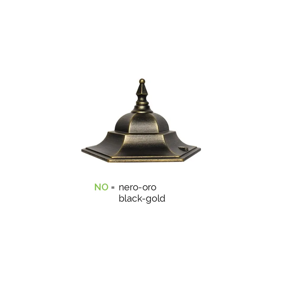 Venkovní nástěnné svítidlo z hliníku a skla Made in Italy Vintage - Janira Viadurini