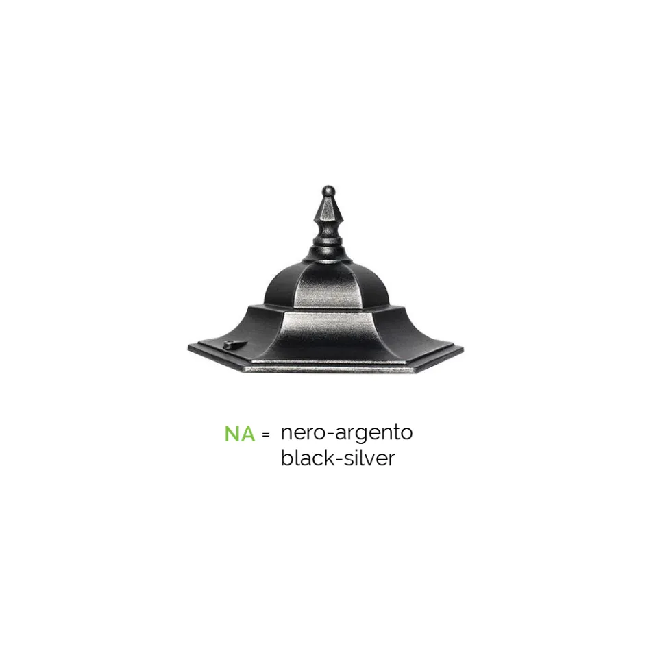 Venkovní nástěnné svítidlo z hliníku a skla Made in Italy Vintage - Janira Viadurini