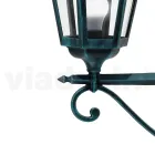 Venkovní nástěnné svítidlo z hliníku a skla Made in Italy Vintage - Janira Viadurini