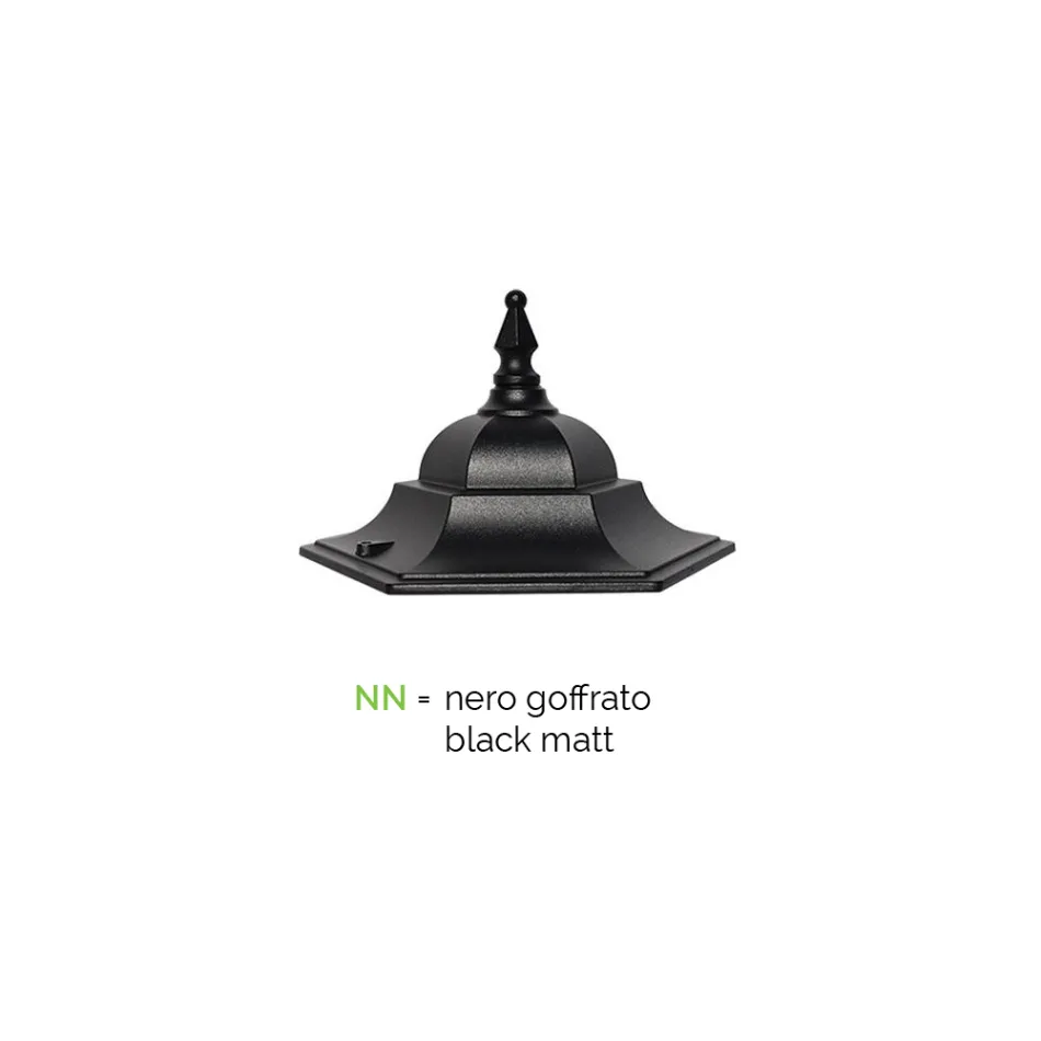 Venkovní nástěnné svítidlo z hliníku a skla Made in Italy Vintage - Janira Viadurini