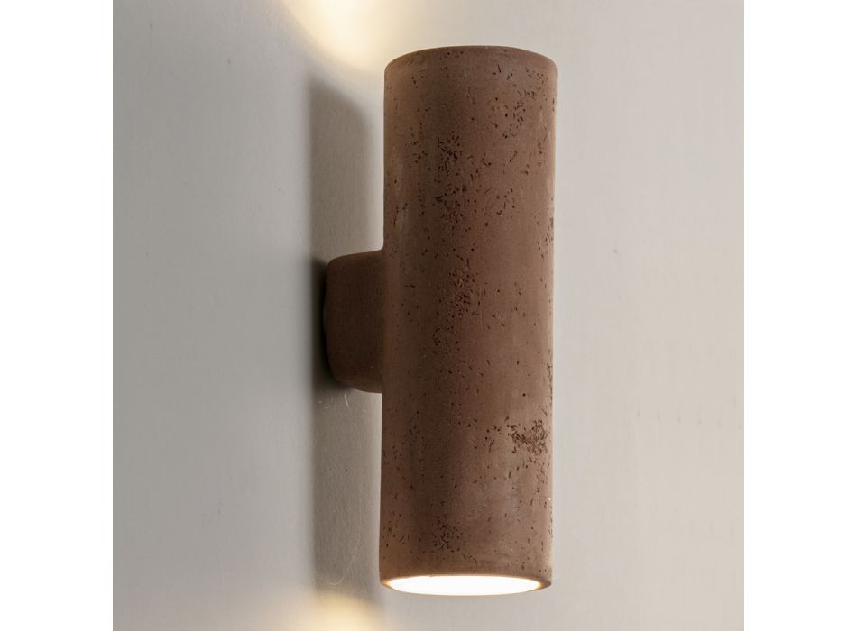 Venkovní nástěnná lampa z barevného jílu a PMMA vyrobená v Itálii - Toscot Hans Viadurini