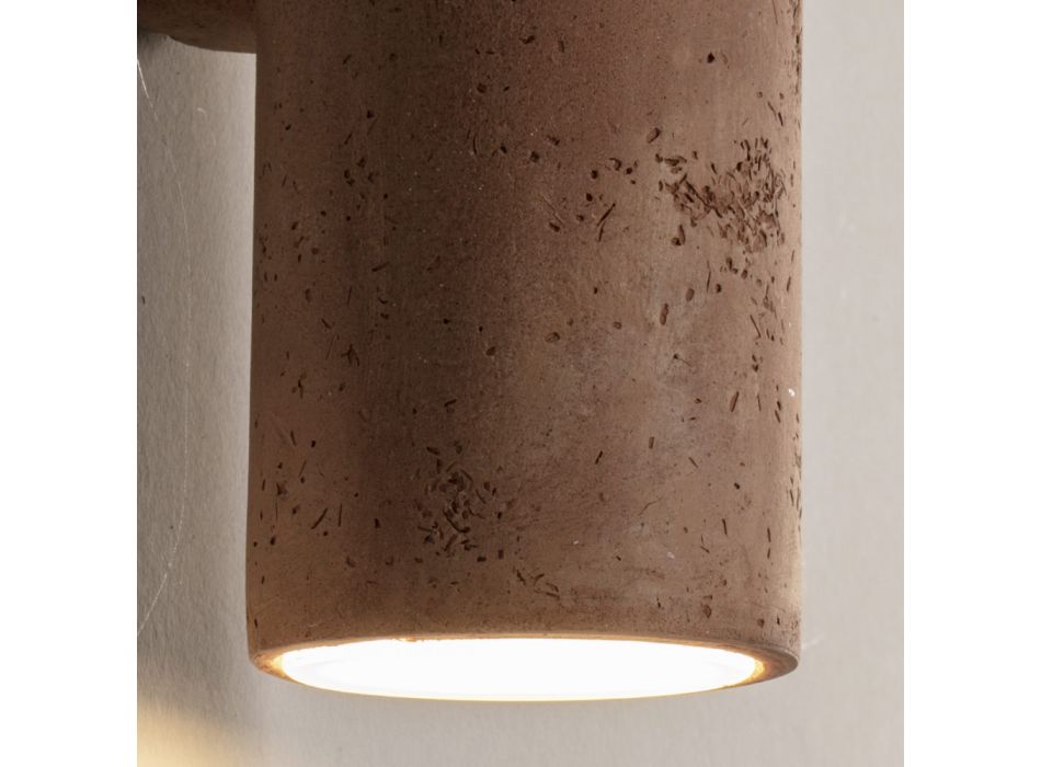 Venkovní nástěnná lampa z barevného jílu a PMMA vyrobená v Itálii - Toscot Hans Viadurini