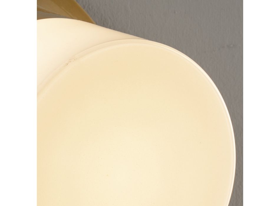 Venkovní nástěnná lampa z majoliky a foukaného skla vyrobená v Itálii - Toscot Swinger Viadurini