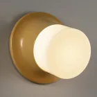 Venkovní nástěnná lampa z majoliky a foukaného skla vyrobená v Itálii - Toscot Swinger Viadurini