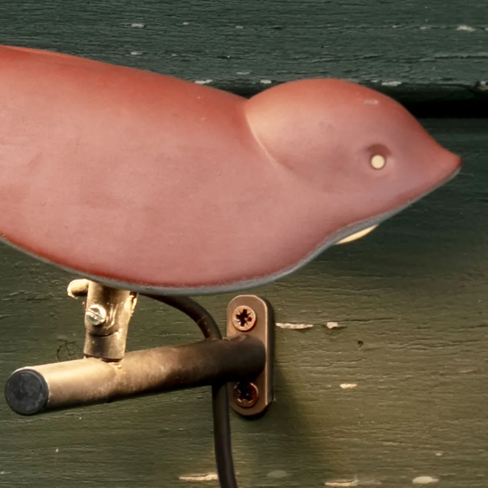 Venkovní nástěnná lampa ze smaltované toskánské majoliky Made in Italy - Uccellino Viadurini