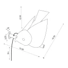 Venkovní nástěnná lampa ze smaltované toskánské majoliky Made in Italy - Uccellino Viadurini