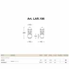 Wall Outdoor mosaz a měď Attila Viadurini