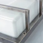 Mosazné venkovní nástěnné svítidlo, E27, geometrický styl, vyrobeno v Itálii - křišťál Viadurini