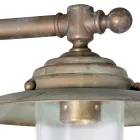 Venkovní nástěnné svítidlo Elfico z mosazi, čirého skla a krytí IP44 Viadurini