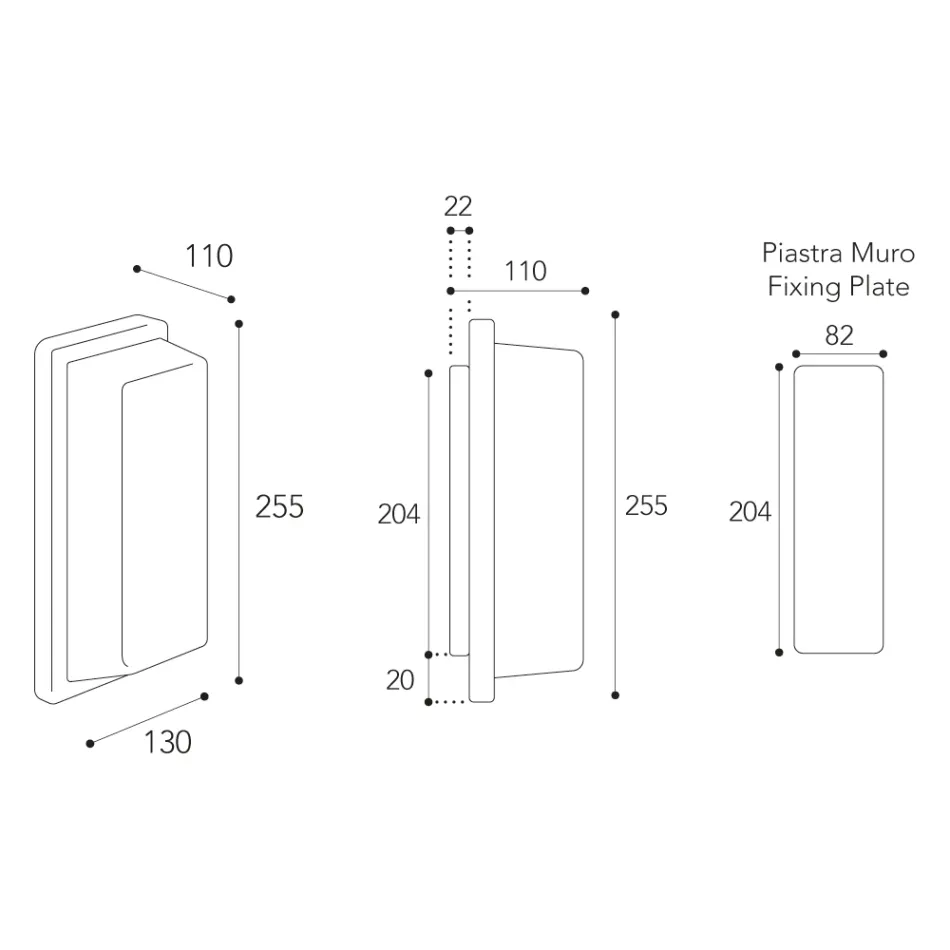 Venkovní nástěnné svítidlo Vintage Mosaz s objímkou E27 a IP44 - Křišťálové Viadurini