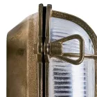 Venkovní nástěnné svítidlo z vintage mosazi s opálovým/čirým sklem - siréna Viadurini