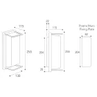 Venkovní nástěnné svítidlo Vintage Mosaz, E27 a elegantní světlo - Křišťál Viadurini