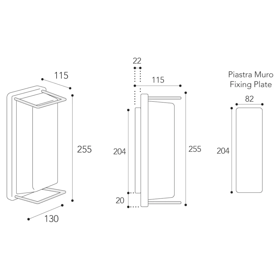 Venkovní nástěnné svítidlo Vintage Mosaz, E27 a elegantní světlo - Křišťál Viadurini