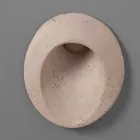 Oválná venkovní nástěnná lampa, v barevné terakotové Oval - Toscot Viadurini