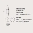 Oválná venkovní nástěnná lampa, v barevné terakotové Oval - Toscot Viadurini