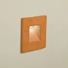 Čtvercové venkovní nástěnná lampa, barevné terakotové náměstí - Toscot Viadurini