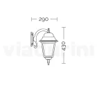 Zahradní nášivka z pískovaného skla a hliníku Made in Italy - Scintilla Viadurini