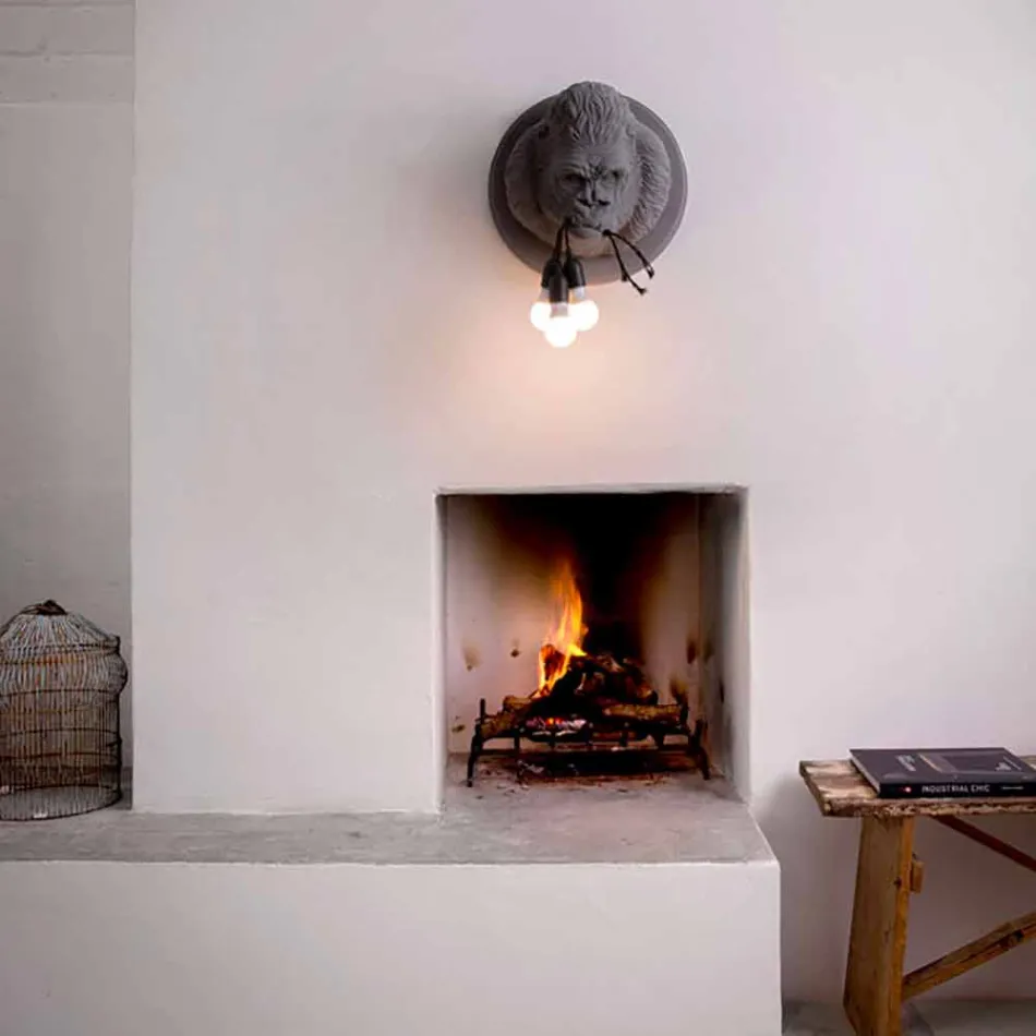 Nástěnná lampa 3 Lights v provedení Gorilla Ceramic Grey nebo White - Rillago Viadurini