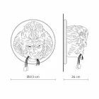 Nástěnná lampa 3 Lights v provedení Gorilla Ceramic Grey nebo White - Rillago Viadurini