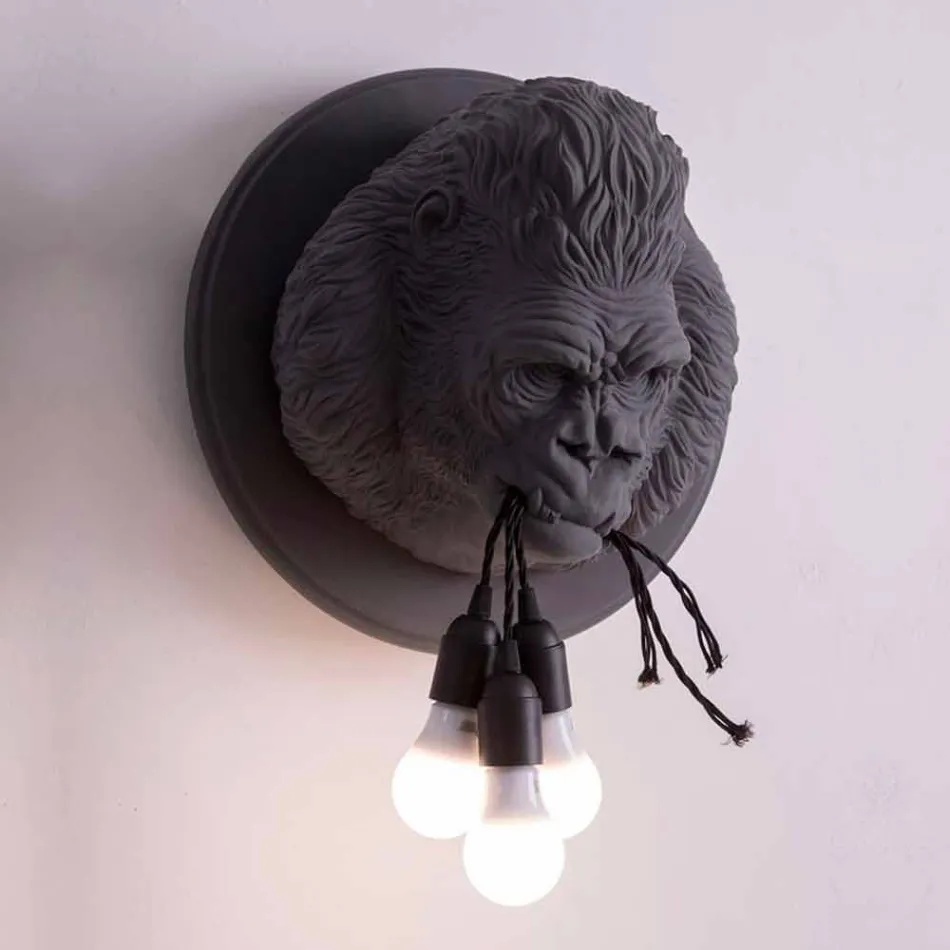 Nástěnná lampa 3 Lights v provedení Gorilla Ceramic Grey nebo White - Rillago Viadurini