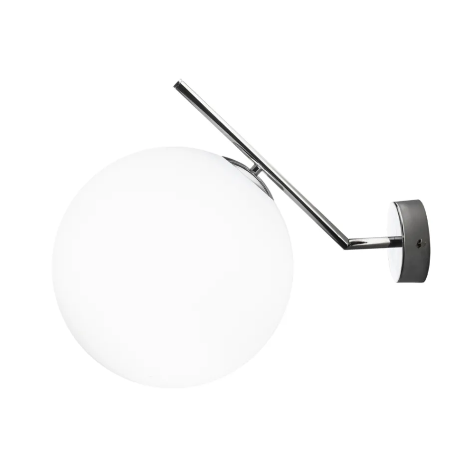 Ručně foukané nástěnné svítidlo z benátského skla - sníh Viadurini