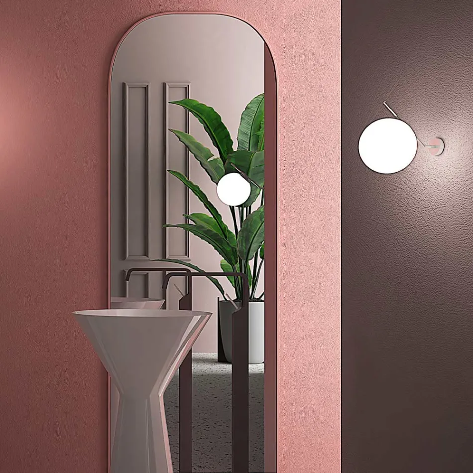 Ručně foukané nástěnné svítidlo z benátského skla - sníh Viadurini