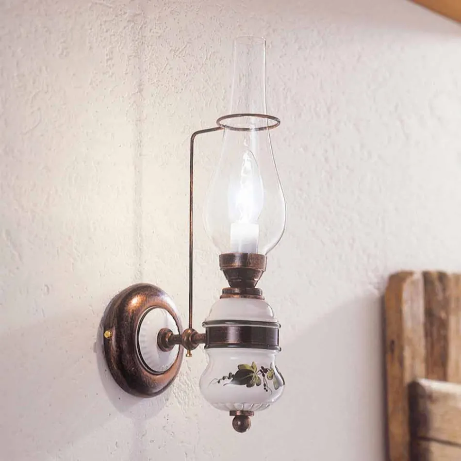 Classic stěna zdobené keramické Ferroluce Viadurini