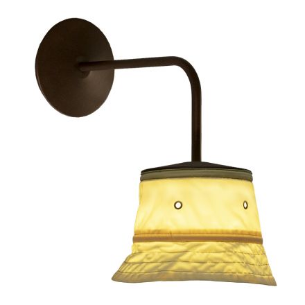 Nástěnná lampa z hliníku a polyesteru vyrobená v Itálii - Toscot Junction Viadurini