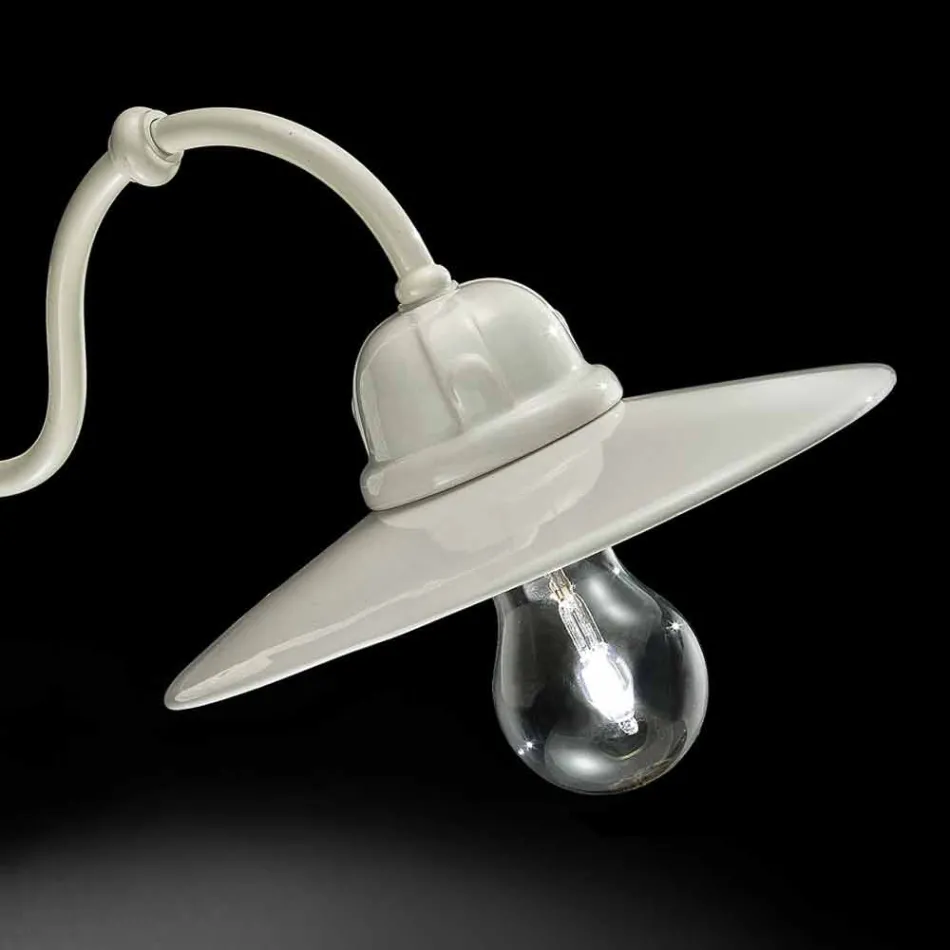 Světla v lesklé keramické stěny Ferroluce Retro Viadurini