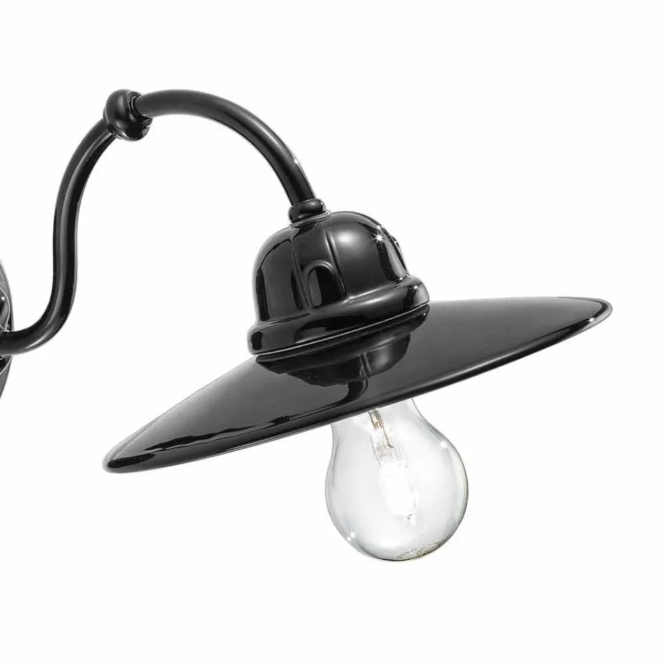 Světla v lesklé keramické stěny Ferroluce Retro Viadurini