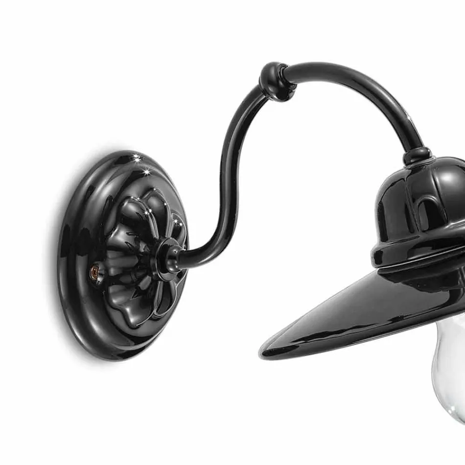 Světla v lesklé keramické stěny Ferroluce Retro Viadurini