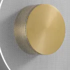 Nora - Kovové nástěnné svítidlo s difuzorem z plexiskla s mikrotečkami Viadurini