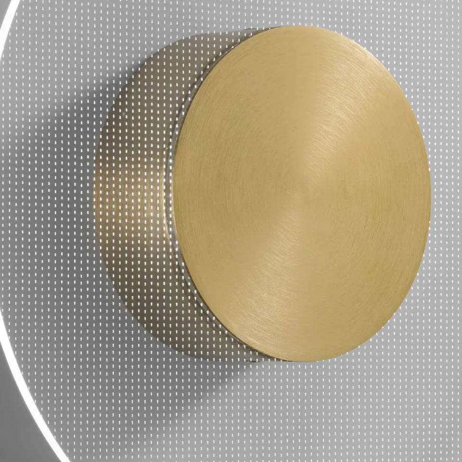 Nora - Kovové nástěnné svítidlo s difuzorem z plexiskla s mikrotečkami Viadurini