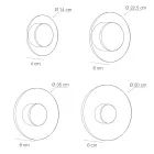 Nora - Kovové nástěnné svítidlo s difuzorem z plexiskla s mikrotečkami Viadurini