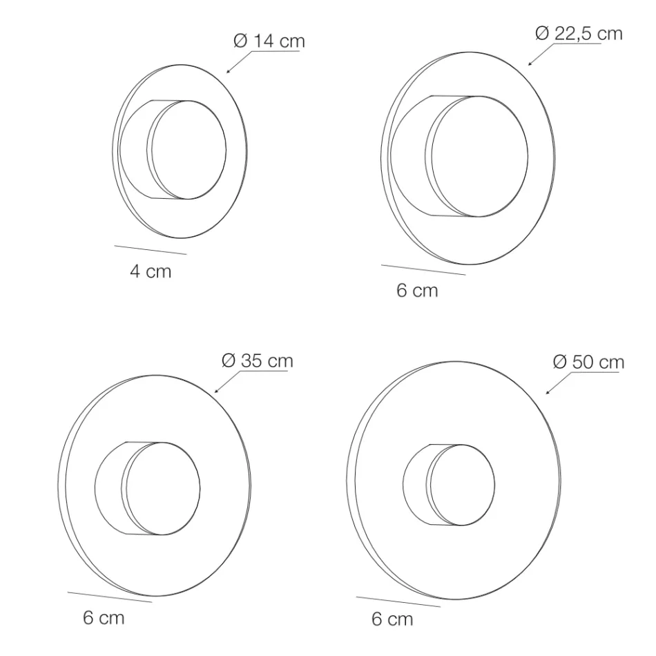 Nora - Kovové nástěnné svítidlo s difuzorem z plexiskla s mikrotečkami Viadurini