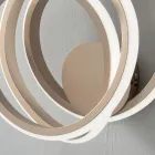 Nástěnná lampa ve zlatém kovu Ložnice moderního designu - Point Viadurini