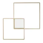 Moderní – formální zlatě lakované kovové nástěnné svítidlo s LED Viadurini