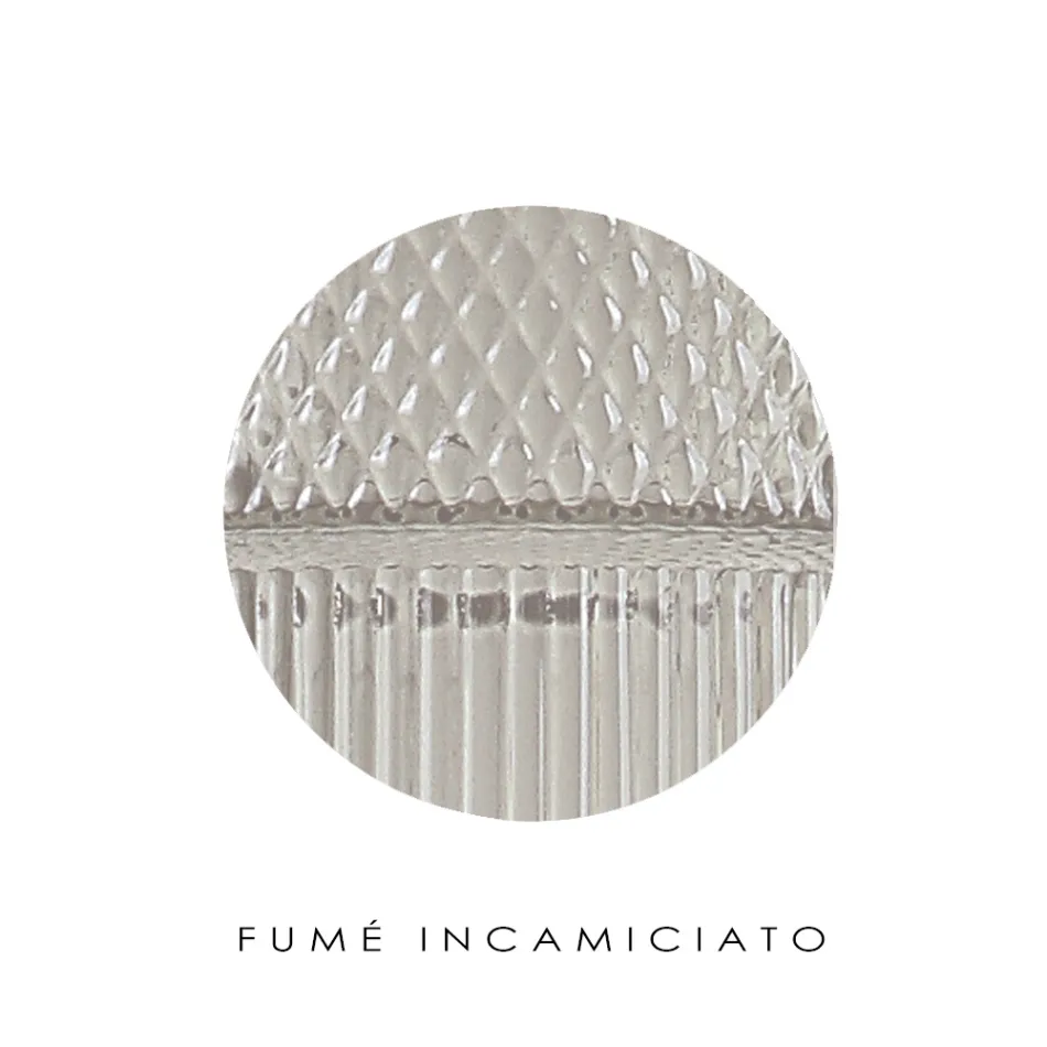 Nástěnné svítidlo z ručně foukaného skla v Benátkách a kovu - Satomi Viadurini